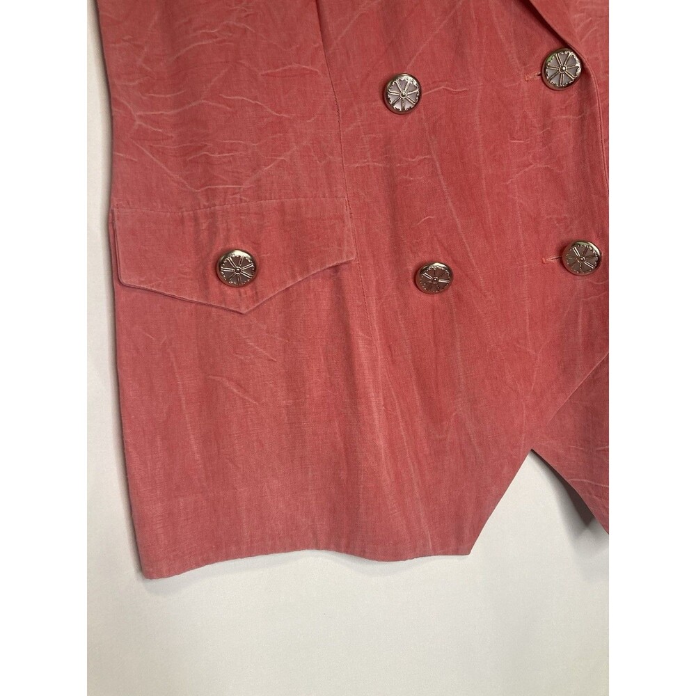 80s Sheri Martin Womens 14 Pant Suit Skorts 2 Piece Rose Pink Y2K Friends Office - Picture 3 of 13